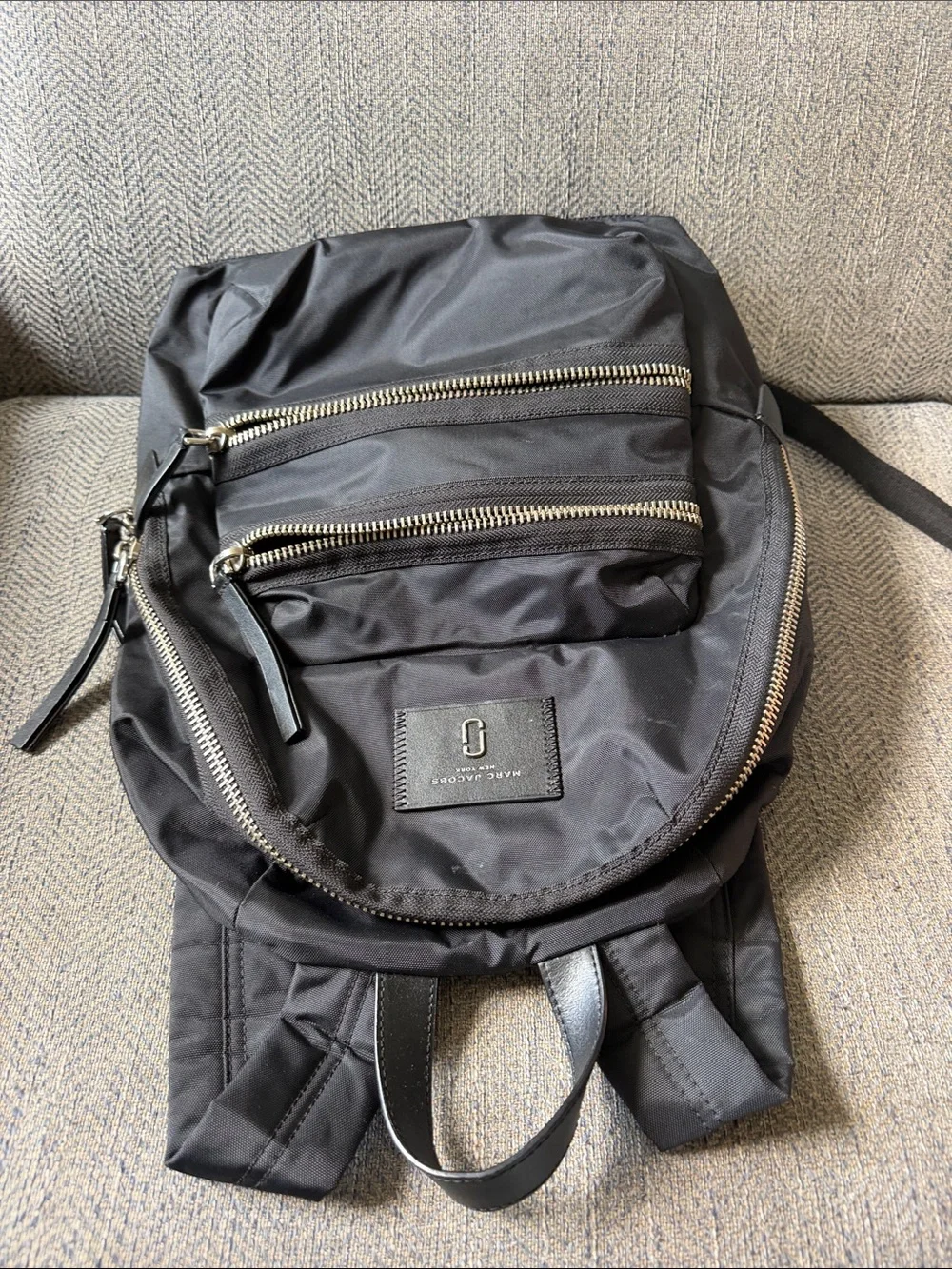 Marc Jacobs Black Nylon Biker Backpack